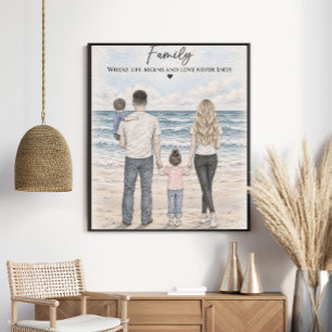 Poster Família Onde a Vida Começa e o Amor Nunca Termina