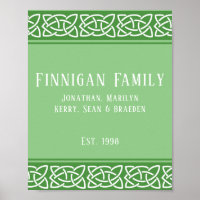 Família Personalizada de Bandas Celtic Knots