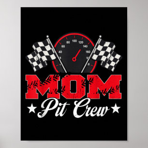Poster Família Race Car Festa de aniversário Corrida Mãe