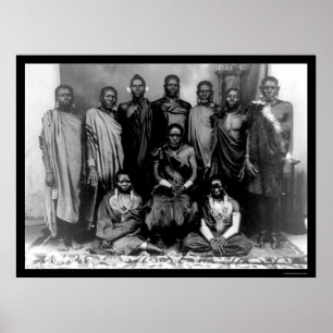 Poster Família real em Kenya 1909