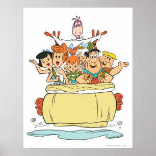 Poster Família Roadtrip dos Flintstones