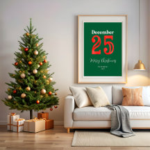 Família Simples Natal Vermelho Verde Foto Alegre