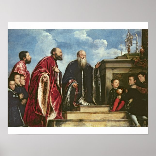 Pôster Família Vendramin, 1543-47 (óleo na canvas) (Frente)