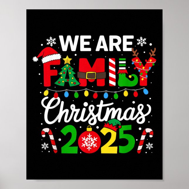 Poster Family Christmas 2025 Christmas Squad Xmas Matchin (Frente)