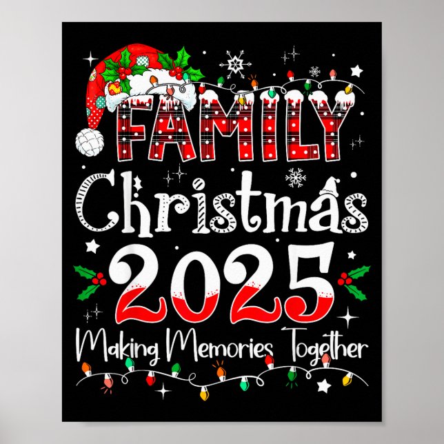 Poster Family Christmas 2025 Matching Outfit Xmas Squad S (Frente)