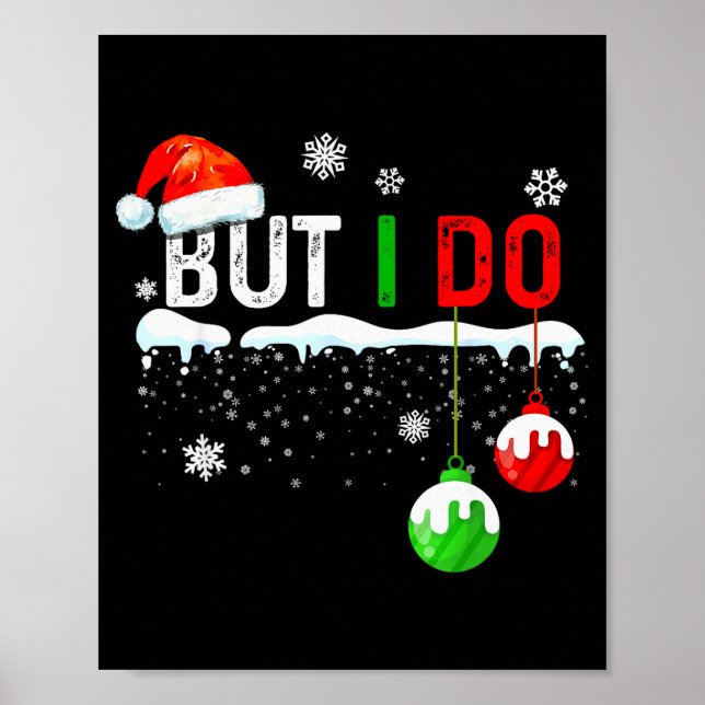 Poster Family Christmas Pajamas Matching But I Do  (Frente)