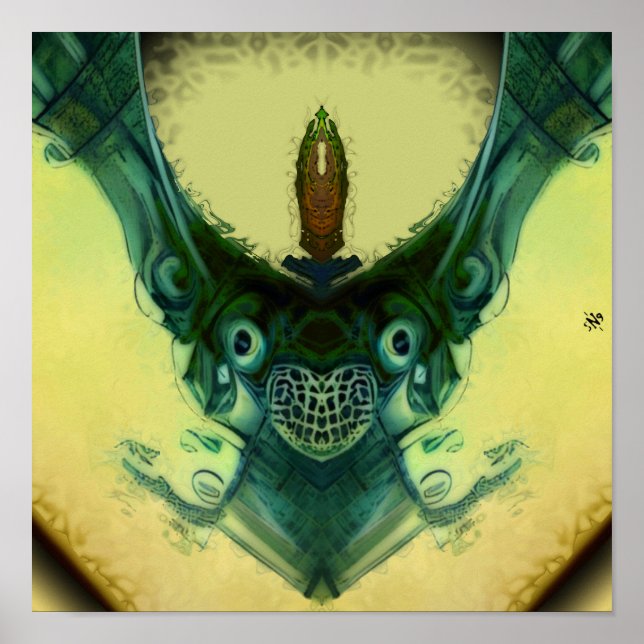 Poster Family crest - patterns pareidolia (Frente)