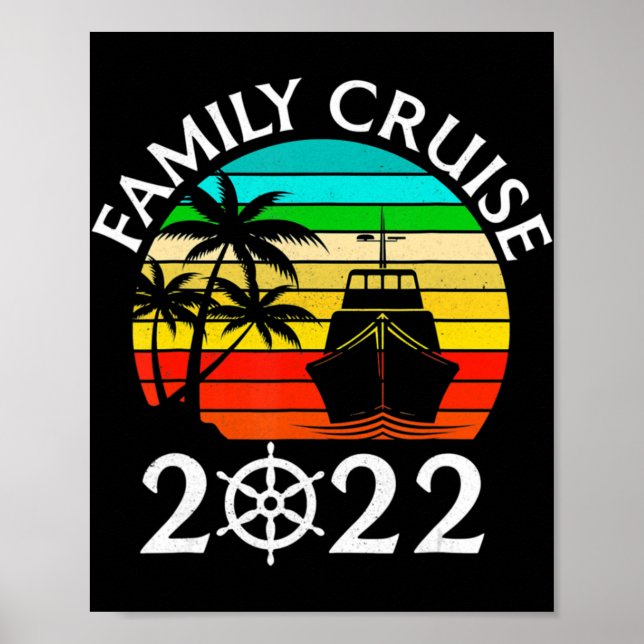 Poster Family Cruise 2022 Cruise Family Matching Group S (Frente)
