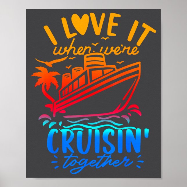 Poster Family Cruise 2026 I Love It When We're Cruisin' T (Frente)