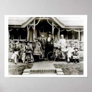 Poster Family Group, c.1900 (foto b/w)