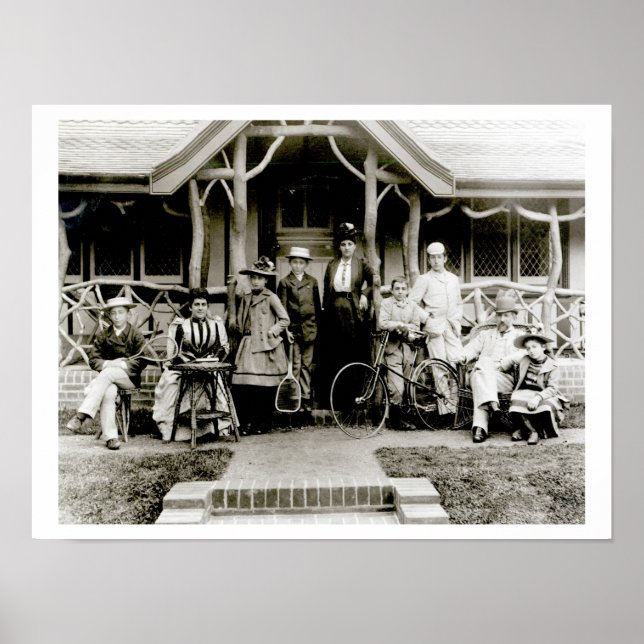 Poster Family Group, c.1900 (foto b/w) (Frente)