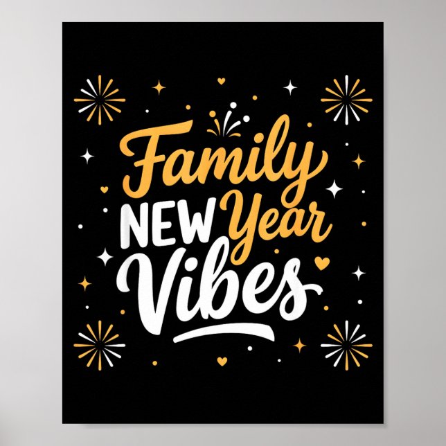 Poster Family New Year 2026 Matching Party Crew  (Frente)