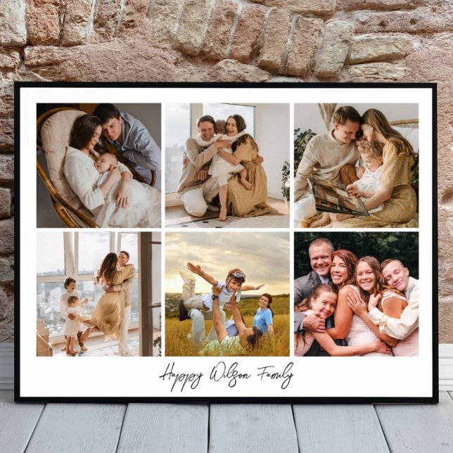 Poster Family Photo Collage Photo Strip (Criador carregado)