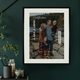 Poster Family Photo Modern Editorial Travel Keepsake