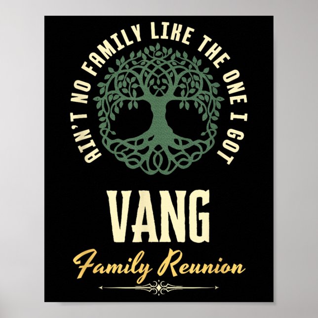 Poster Family Reunion 2025 Matching Design - Vang  (Frente)