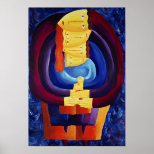 Poster Family Together Portrait Modern Painting Art Print