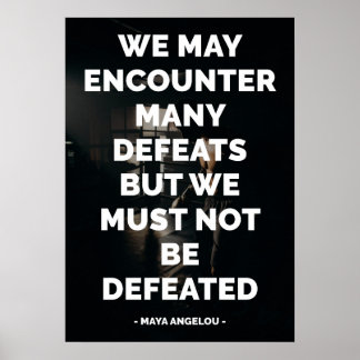 Poster Famosa citação motivacional e inspiracional