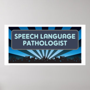 Pôster Famoso do patologista da língua do discurso