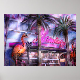 Pôster Famoso Flamingo