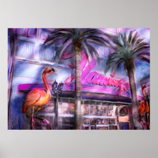 Pôster Famoso Flamingo
