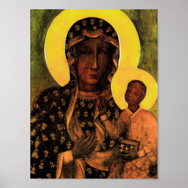 Poster Famoso Ícone Madona de Czestochowa (Frente)