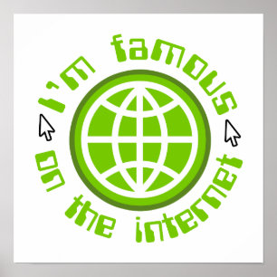 Poster Famoso no Internet