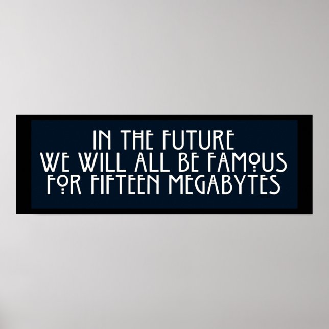 Pôster Famoso para 15 Megabytes (Frente)