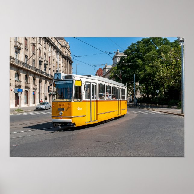 Poster Famoso Tramway 2 em Budapeste, Hungria (Frente)