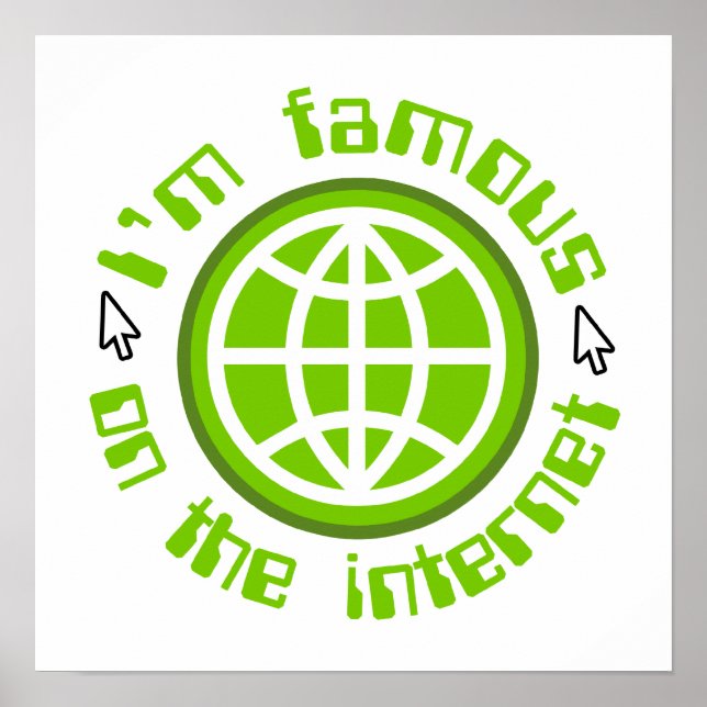 Poster Famosos Na Internet (Frente)