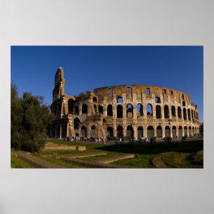Poster Famous Colosseum in Roma Italy Landmark 2