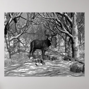 Pôster Fanfarrão B/W do inverno