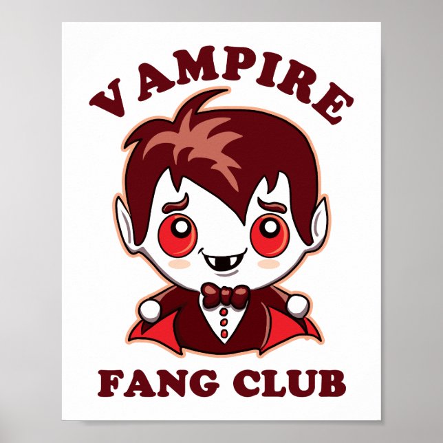 Poster Fang Club | Canhões Engraçados E Vampiros Bonitos (Frente)