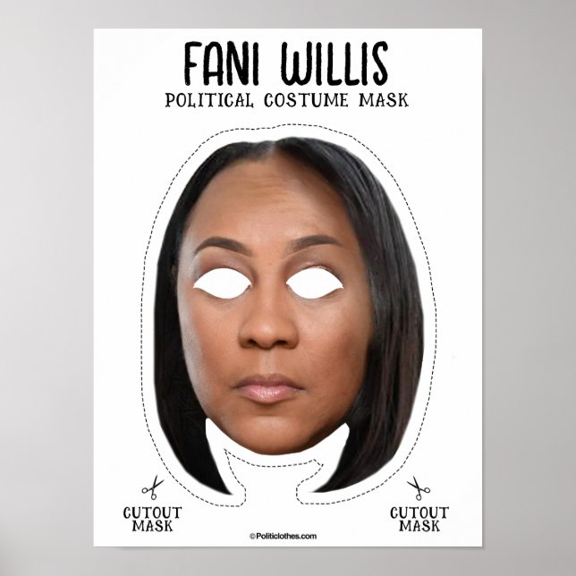 Poster Fani Willis Halloween Mask (Frente)