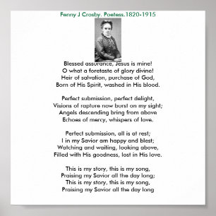 Poster Fanny, Bendito seguro, Jesus é meu!