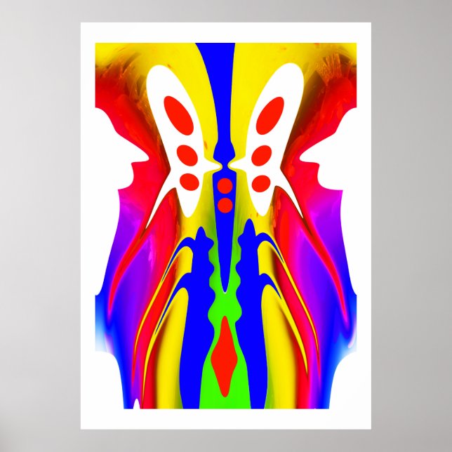 Poster Fantasia alienígena arte (Frente)