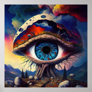 Poster Fantasia cogumelo