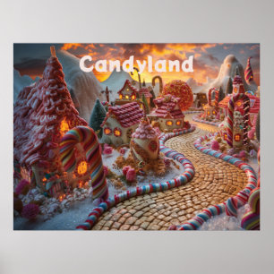 Poster Fantasia da Candyland