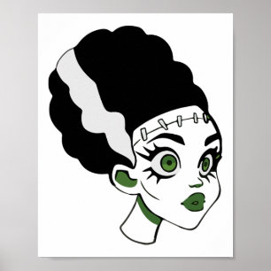 Poster Fantasia da Noiva do Monstro de Frankenstein para