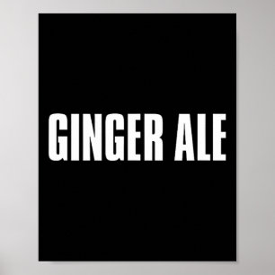 Poster Fantasia de Ação de Graças Ginger Ale Bebidas Engr
