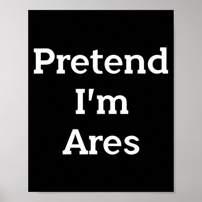 Poster Fantasia de Ares Falso Deus Grego Dia das Bruxas E (Frente)