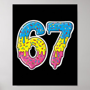 Poster Fantasia de Camisa Número 67 Adulto Rosa Para Mulh