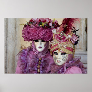 Pôster Fantasia de Carnaval Roxo, Veneza