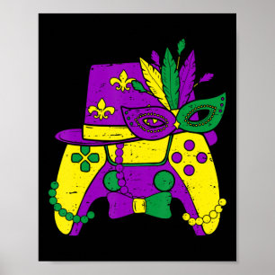Poster Fantasia de Chapéu de Jester de Controle de Video