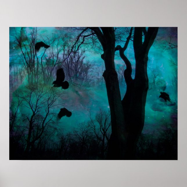 Pôster Fantasia de Crow Escuro (Frente)