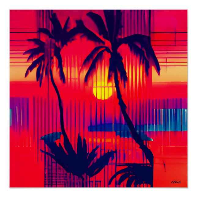 Pôster Fantasía de Fuga Tropical (Frente)
