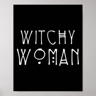 Poster Fantasia de Halloween de Mulher Witchy