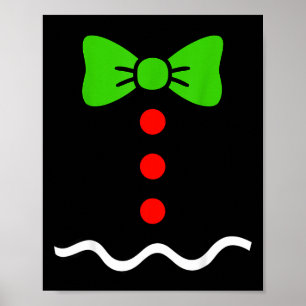 Poster Fantasia de natal biscoito de gengibre engraçado