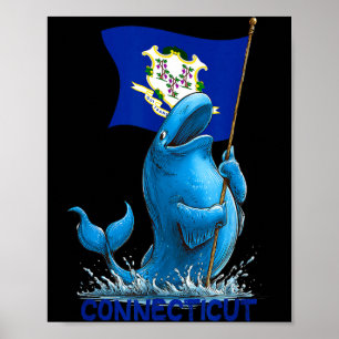 Poster Fantasia engraçada de animal de connecticut para m