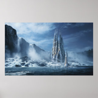 Pôster Fantasia gótica ou templo expiatório