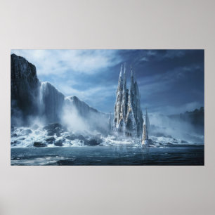 Pôster Fantasia gótico ou templo expiatório